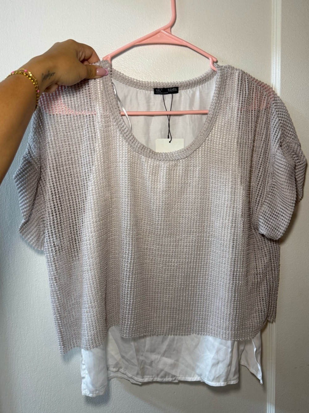 Zara Mesh Top NWT